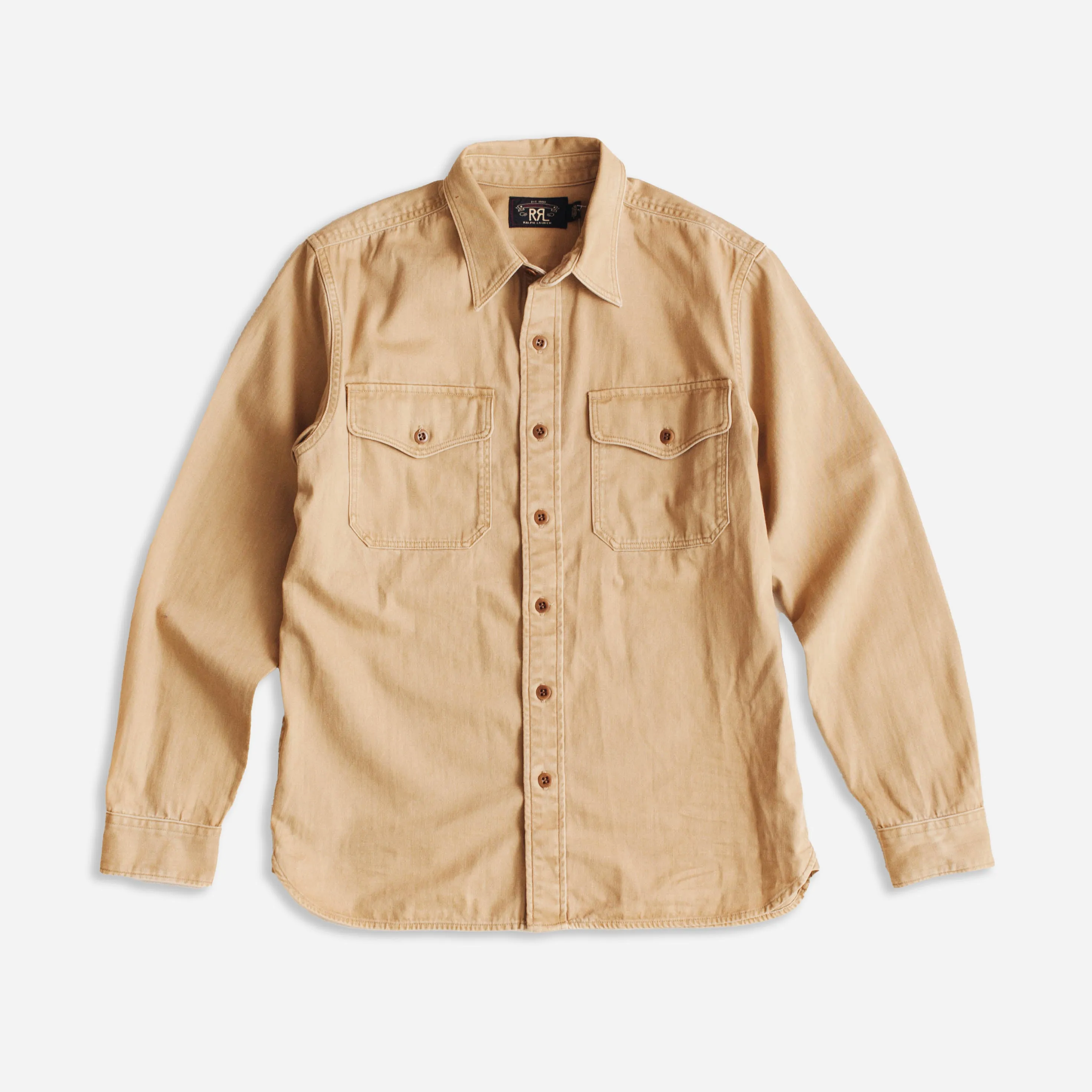 OFFICERS SPORTS SHIRT - FADED TAN