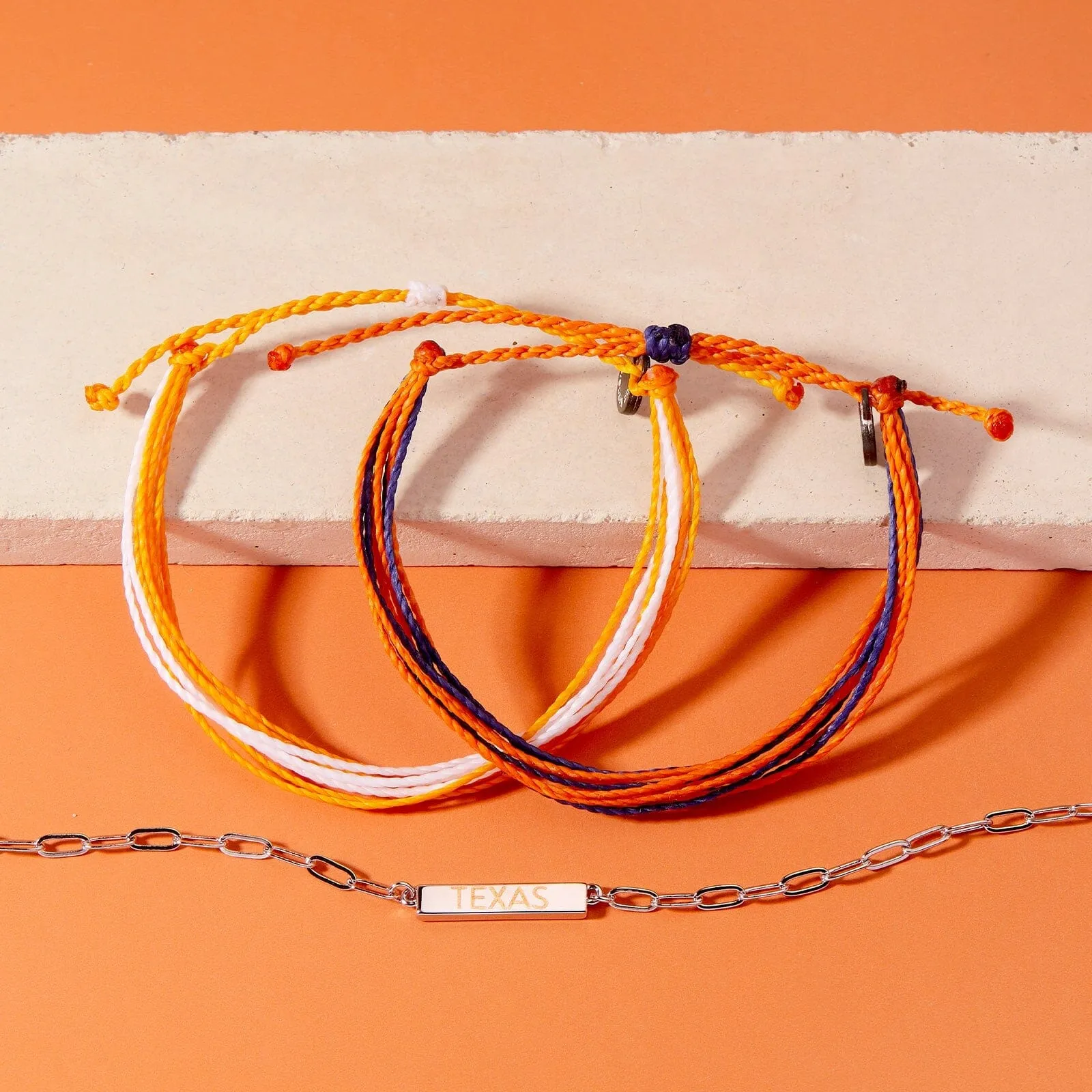 Orange & White Bracelet