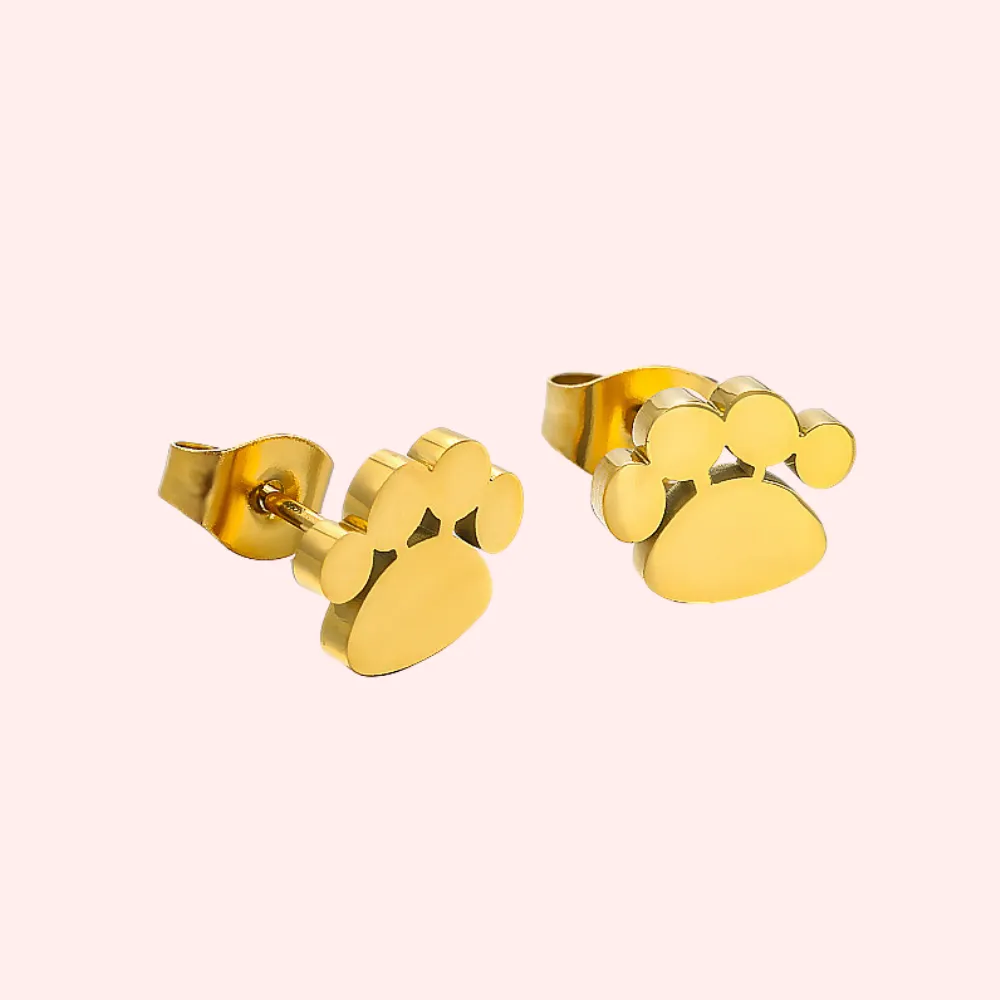 Paw Stud Hypoallergenic Earrings