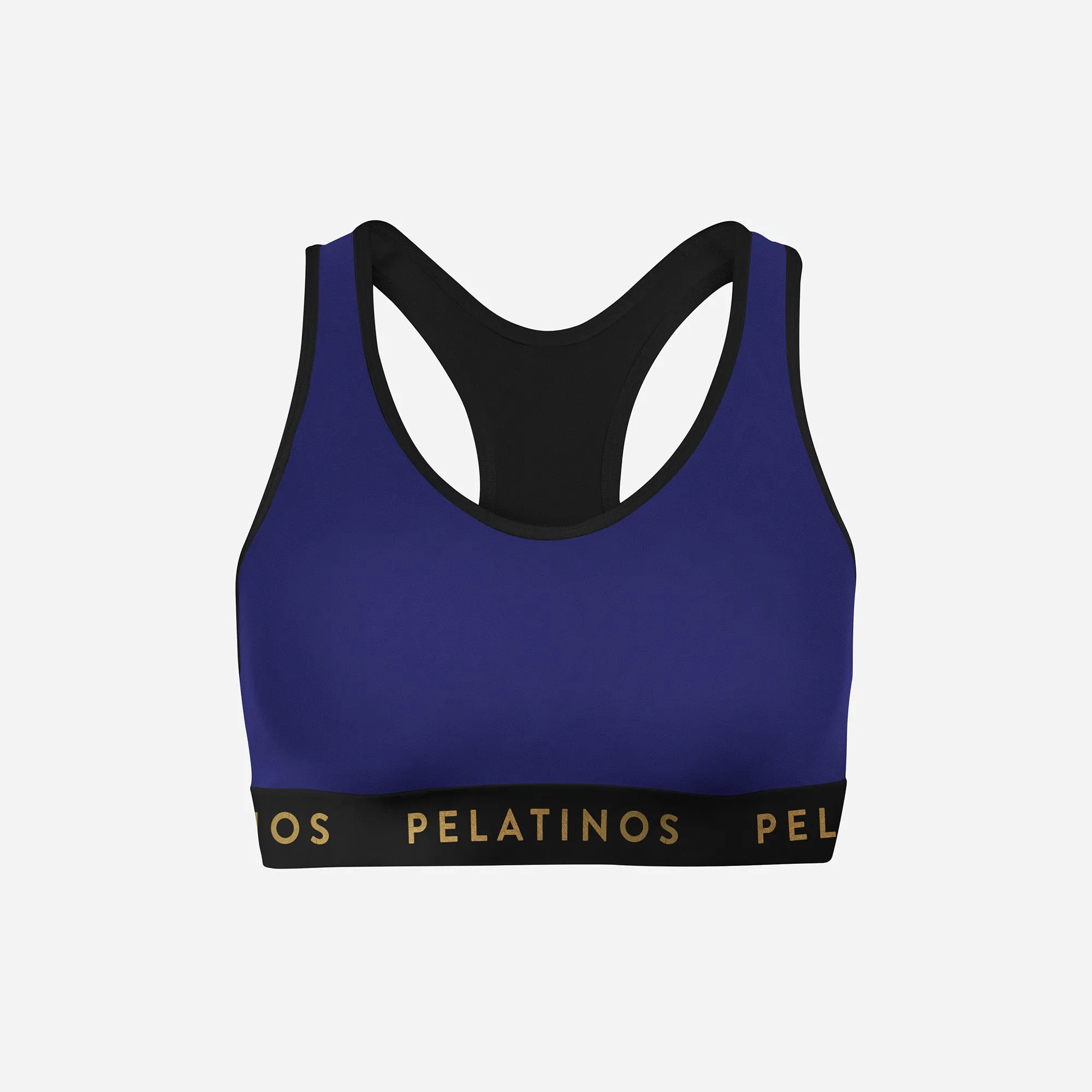 PeLatinos Gold Logo Patria - Sports Bra