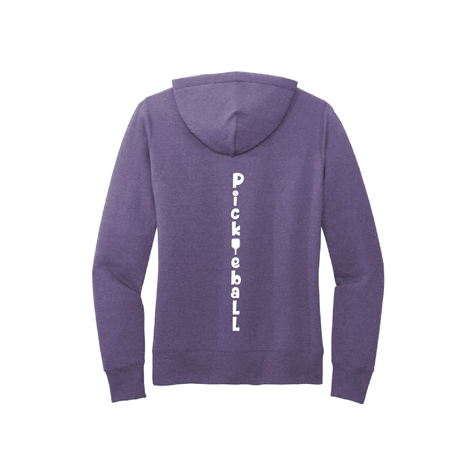 Pickleball (Vertical) Customizable | Women’s Fitted Hoodie Pickleball Sweatshirt | 50% Cotton 50% Poly Fleece