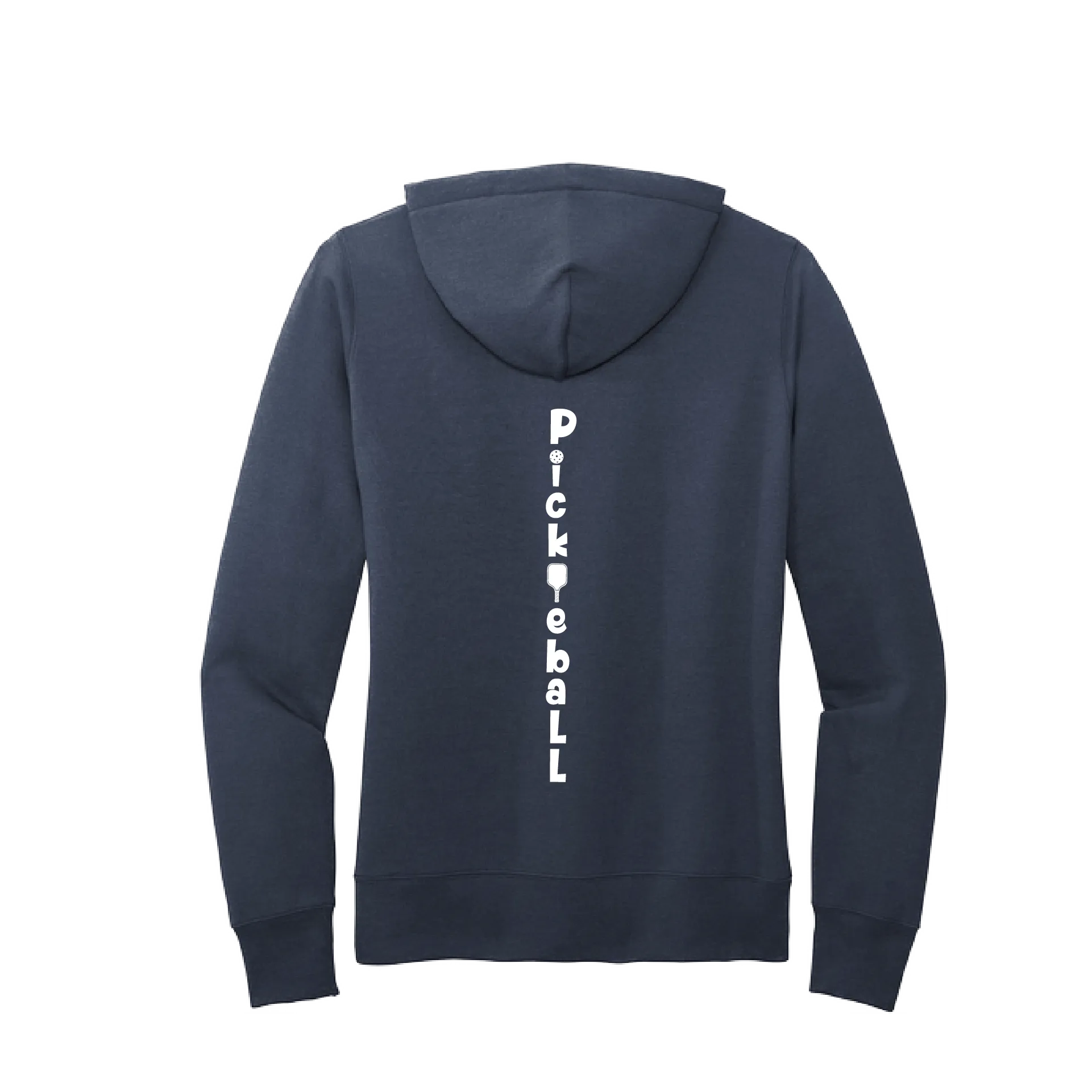 Pickleball (Vertical) Customizable | Women’s Fitted Hoodie Pickleball Sweatshirt | 50% Cotton 50% Poly Fleece