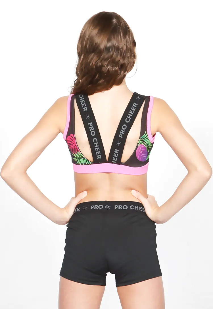 "Cheer" Tropical Vibe Bra