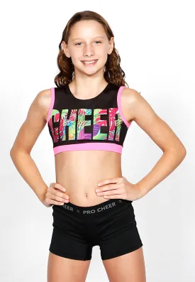 "Cheer" Tropical Vibe Bra