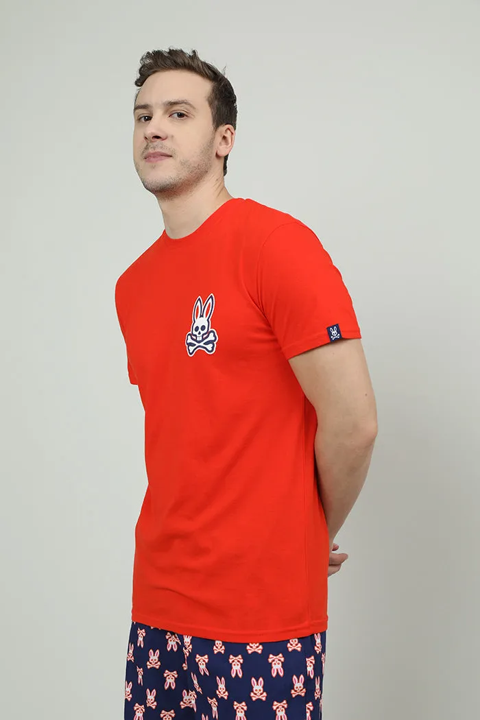 Red Regular Fit Round Neck T shirt