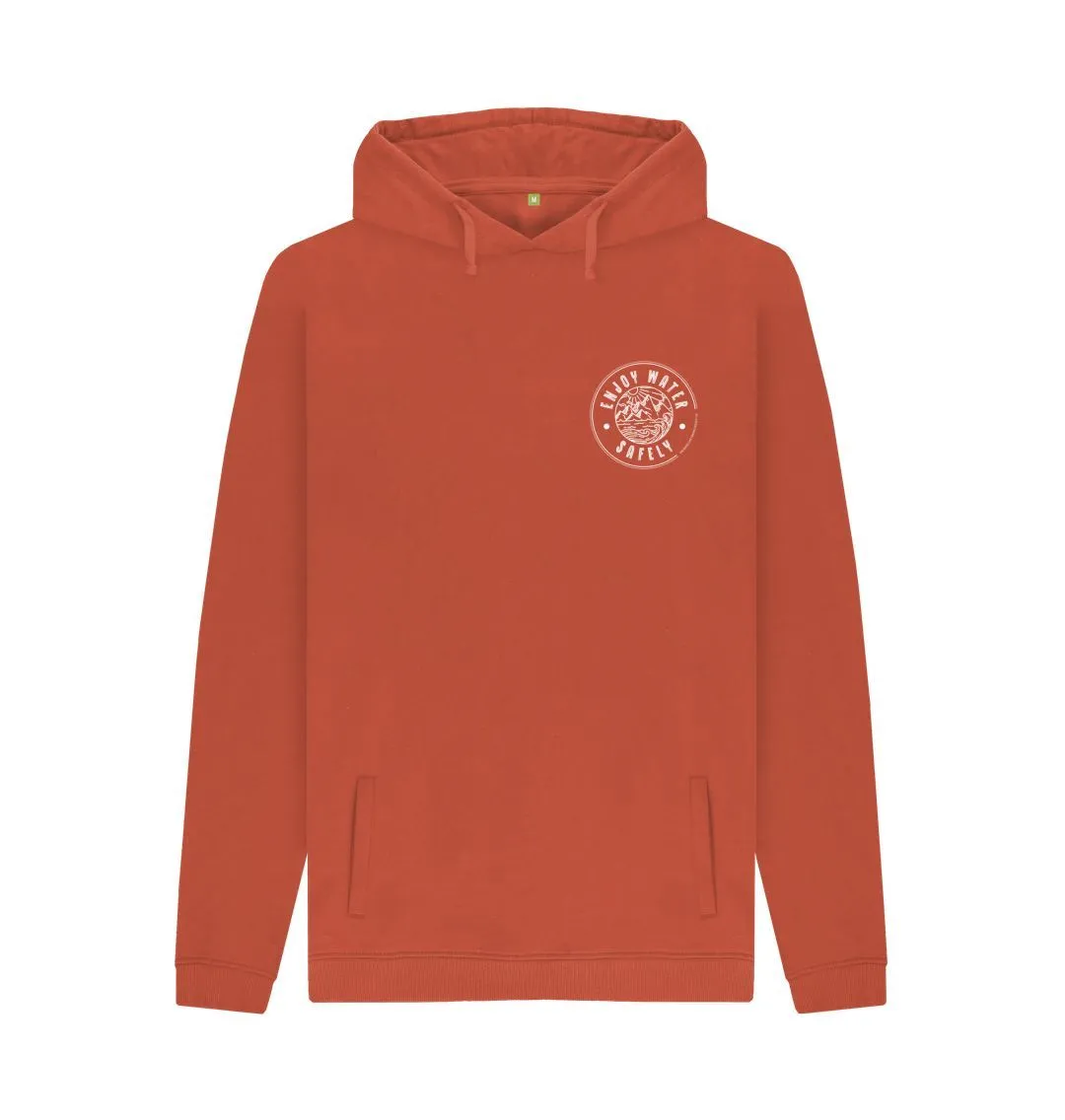 RLSS UK | Adventure Design Men's Hoodie | 100% Organic Cotton Hooded Sweatshirt