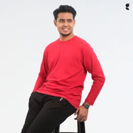 Round Neck Red Full Sleeve