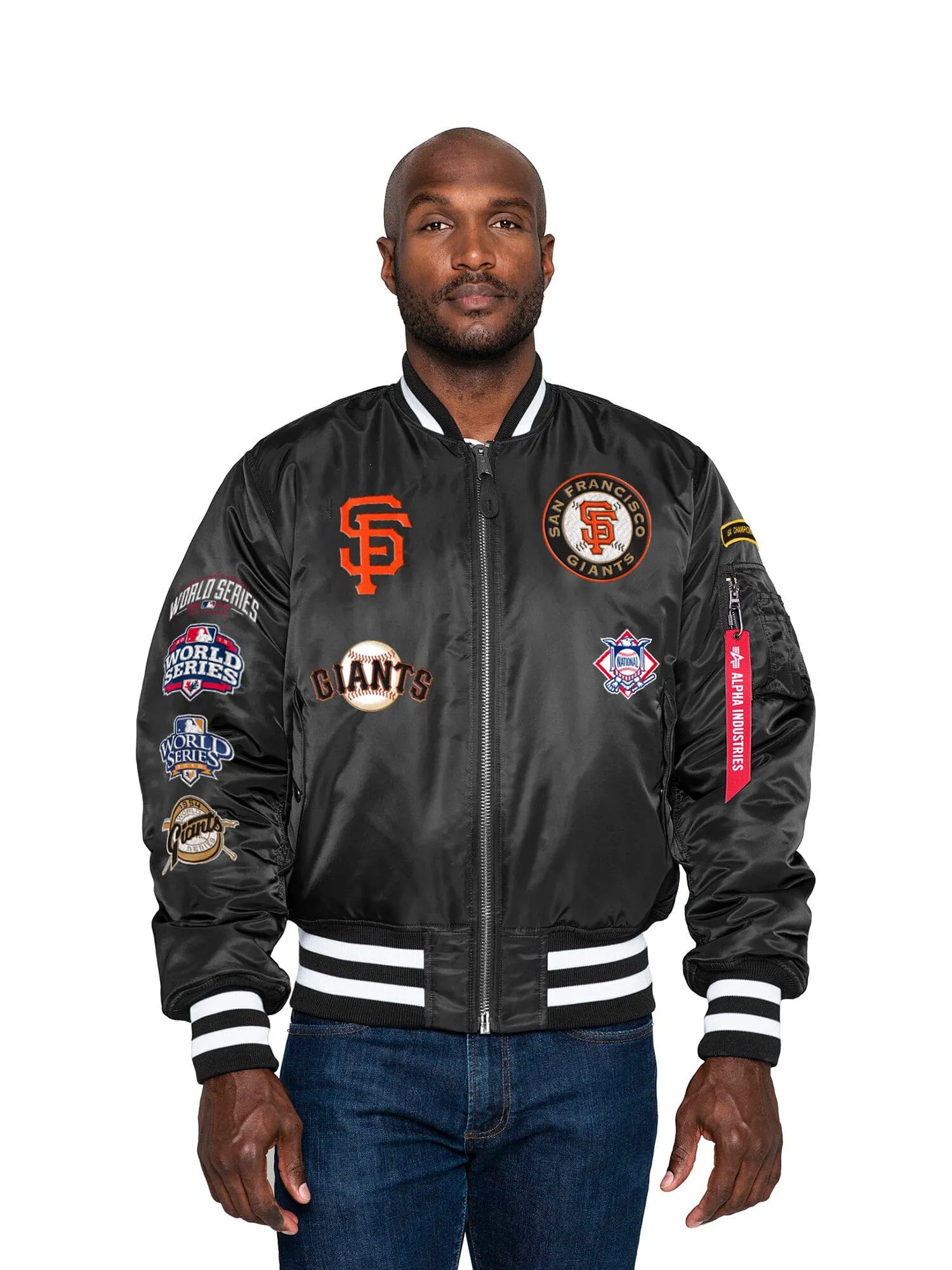 SAN FRANCISCO GIANTS X ALPHA X NEW ERA MA-1 BOMBER JACKET