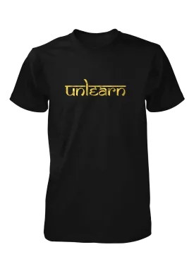 Sanskrit unlearn - Relaxed Fit Black T-Shirt