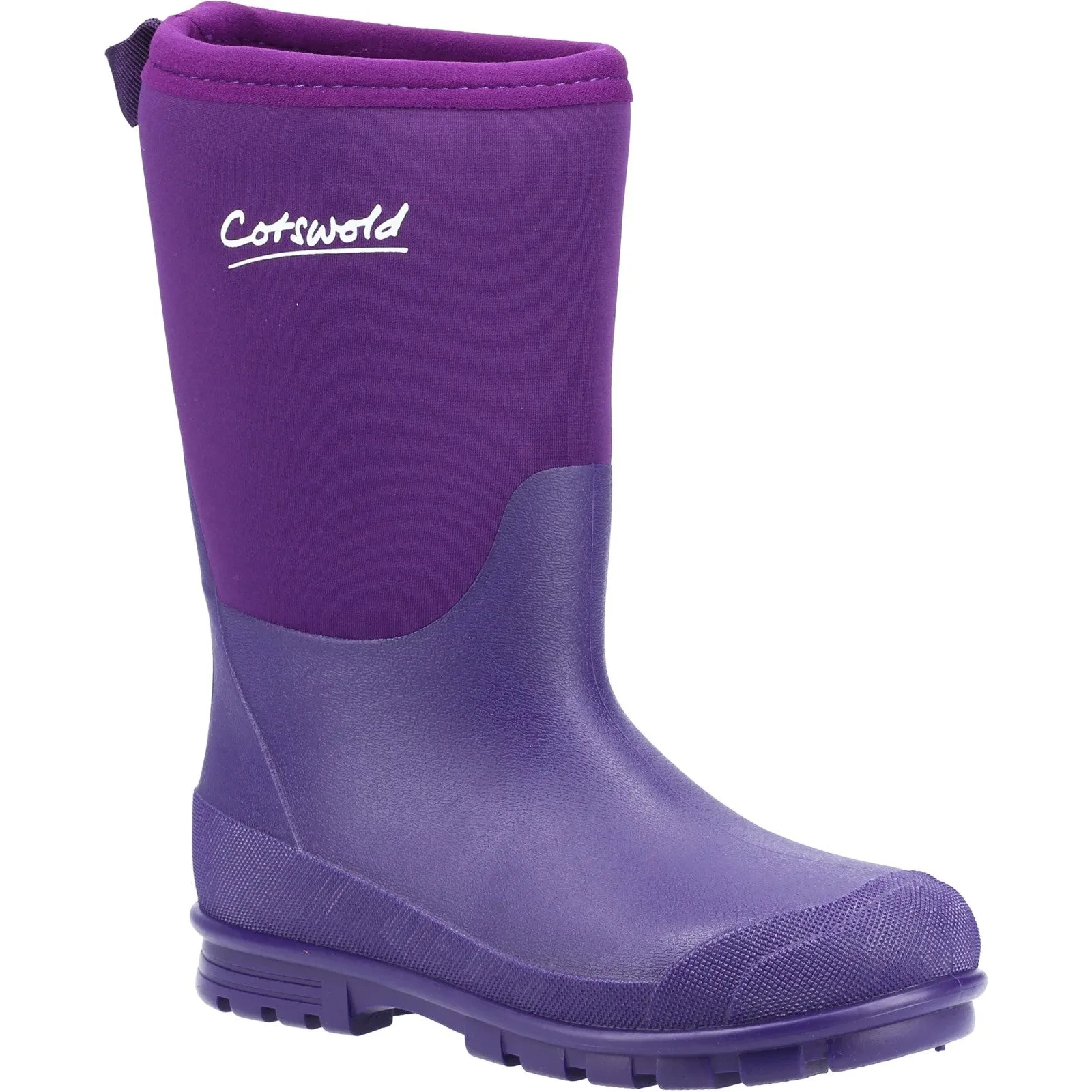 Senior Hilly Neoprene Wellingtons Boots Purple