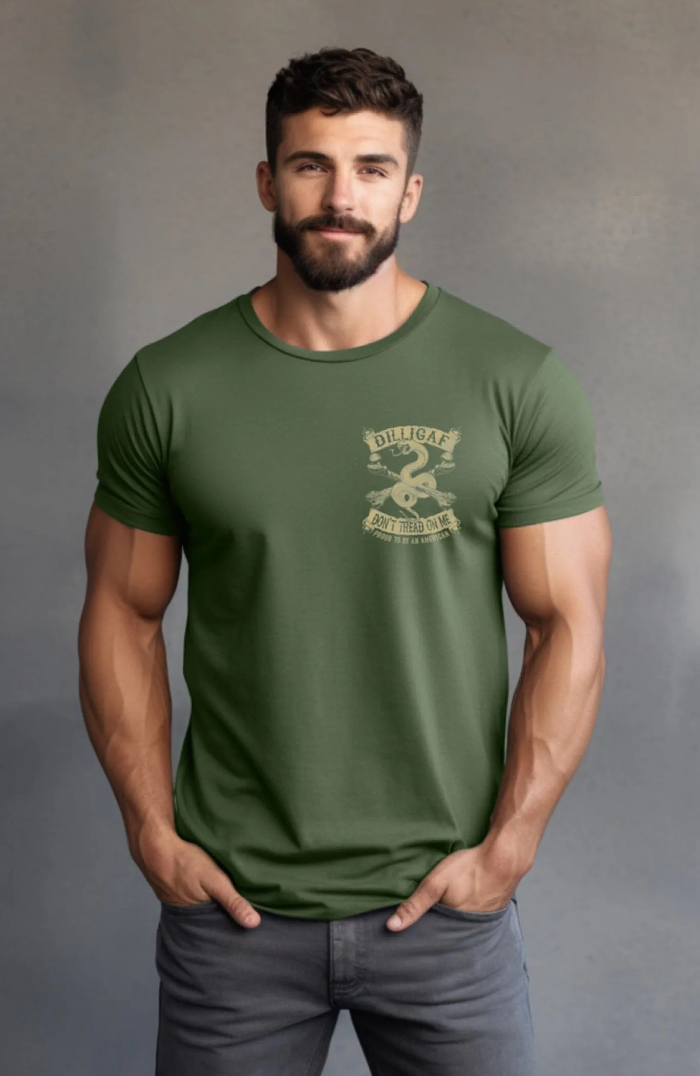 Simple Don't Tread Tan Snake T-shirt