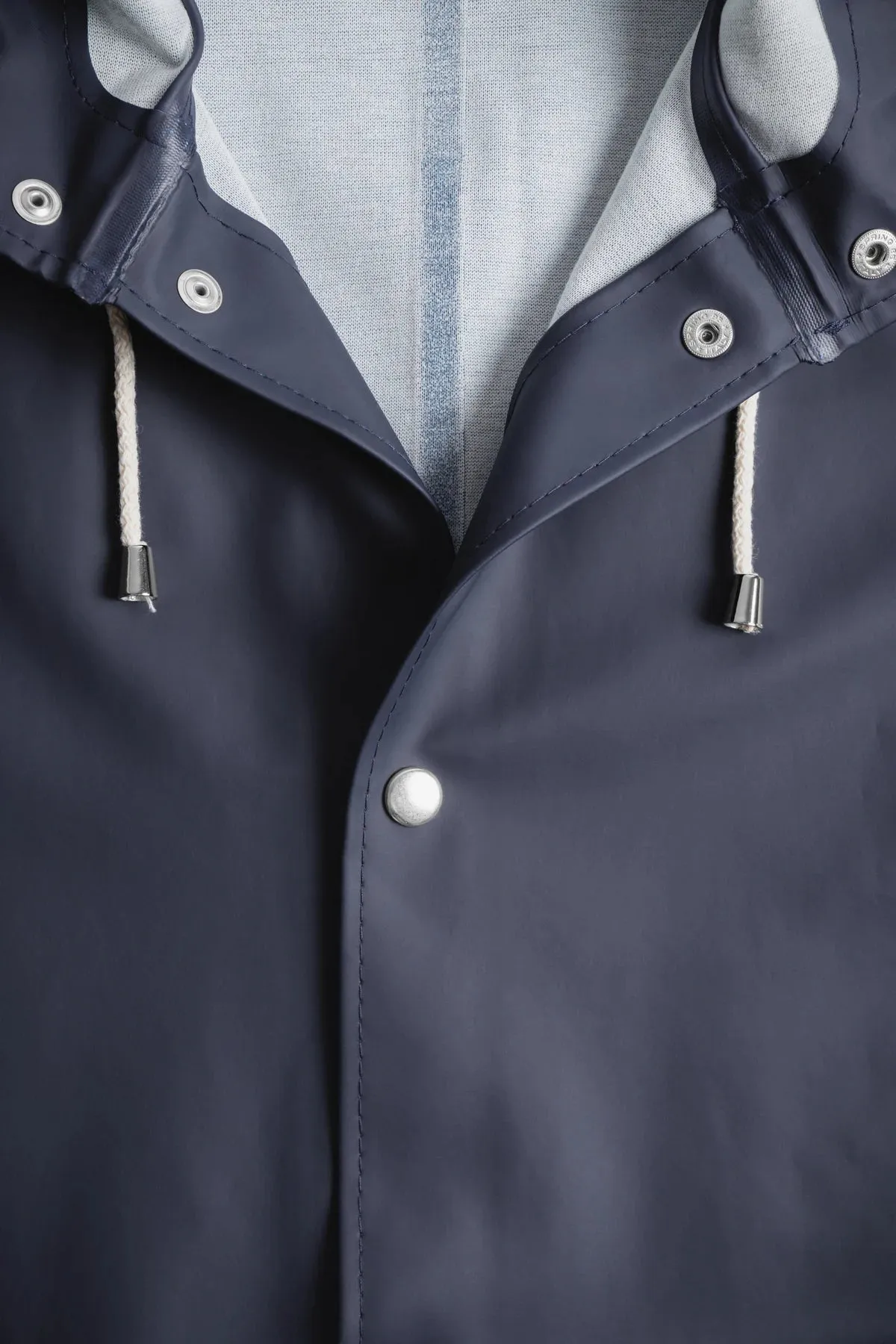 Stockholm Long Raincoat - Navy