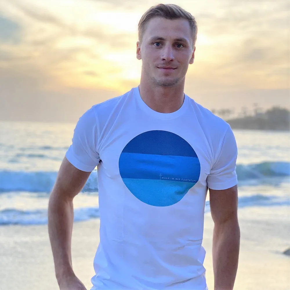 Sunset Colorblock  - Premium Men's Christian T-Shirt