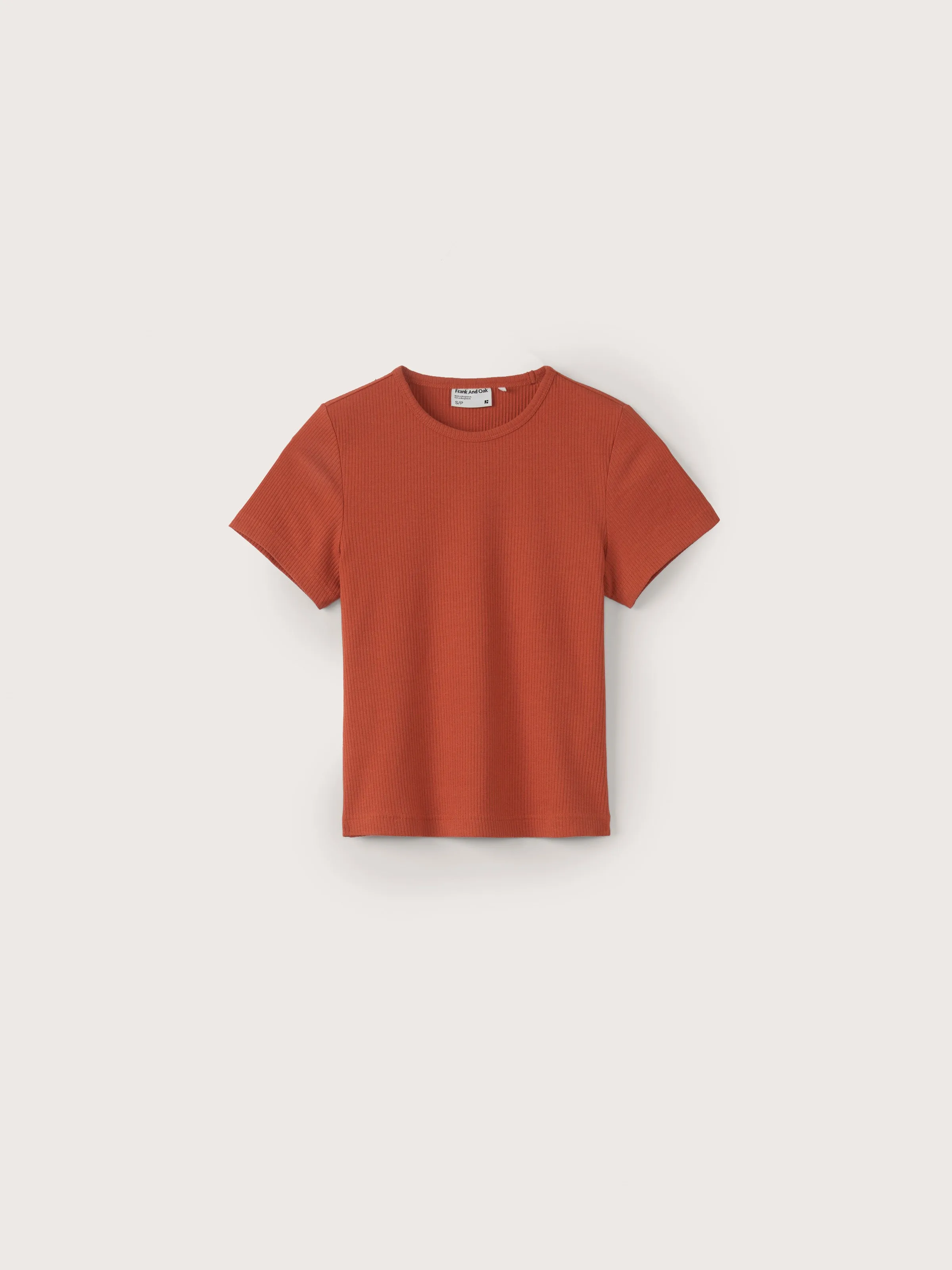 The Baby T-Shirt in Ochre Red