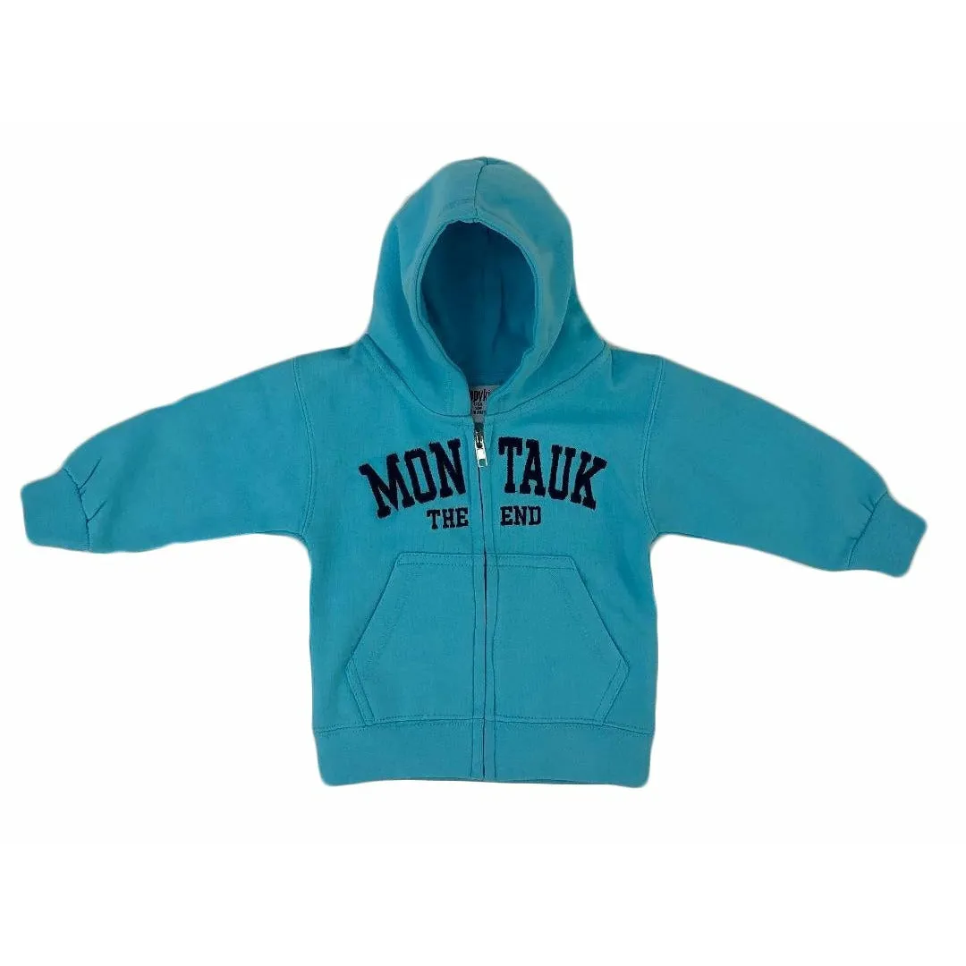 Toddler Happy Kids Montauk The End Embroidered Zip-Up Hoodie