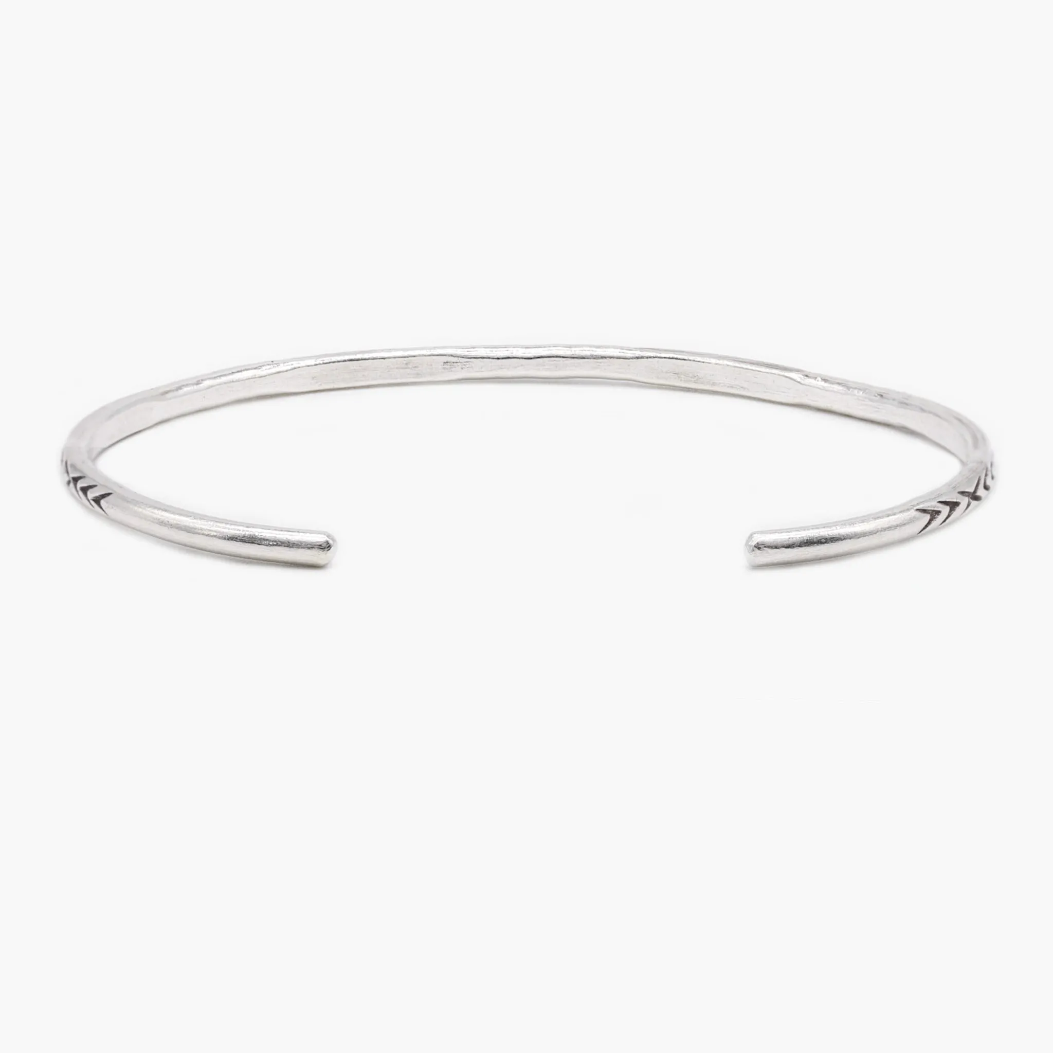 Tribal Sterling Silver Bangle