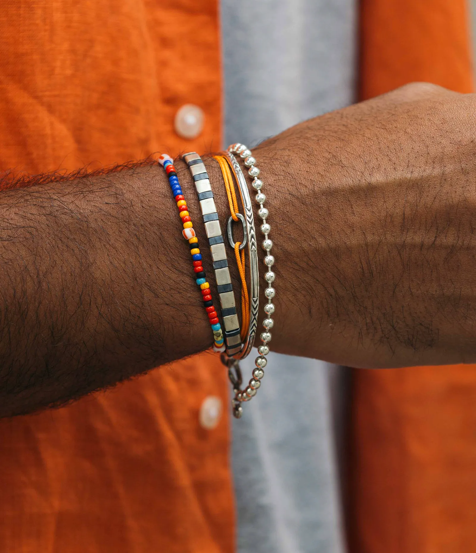 Tribal Sterling Silver Bangle