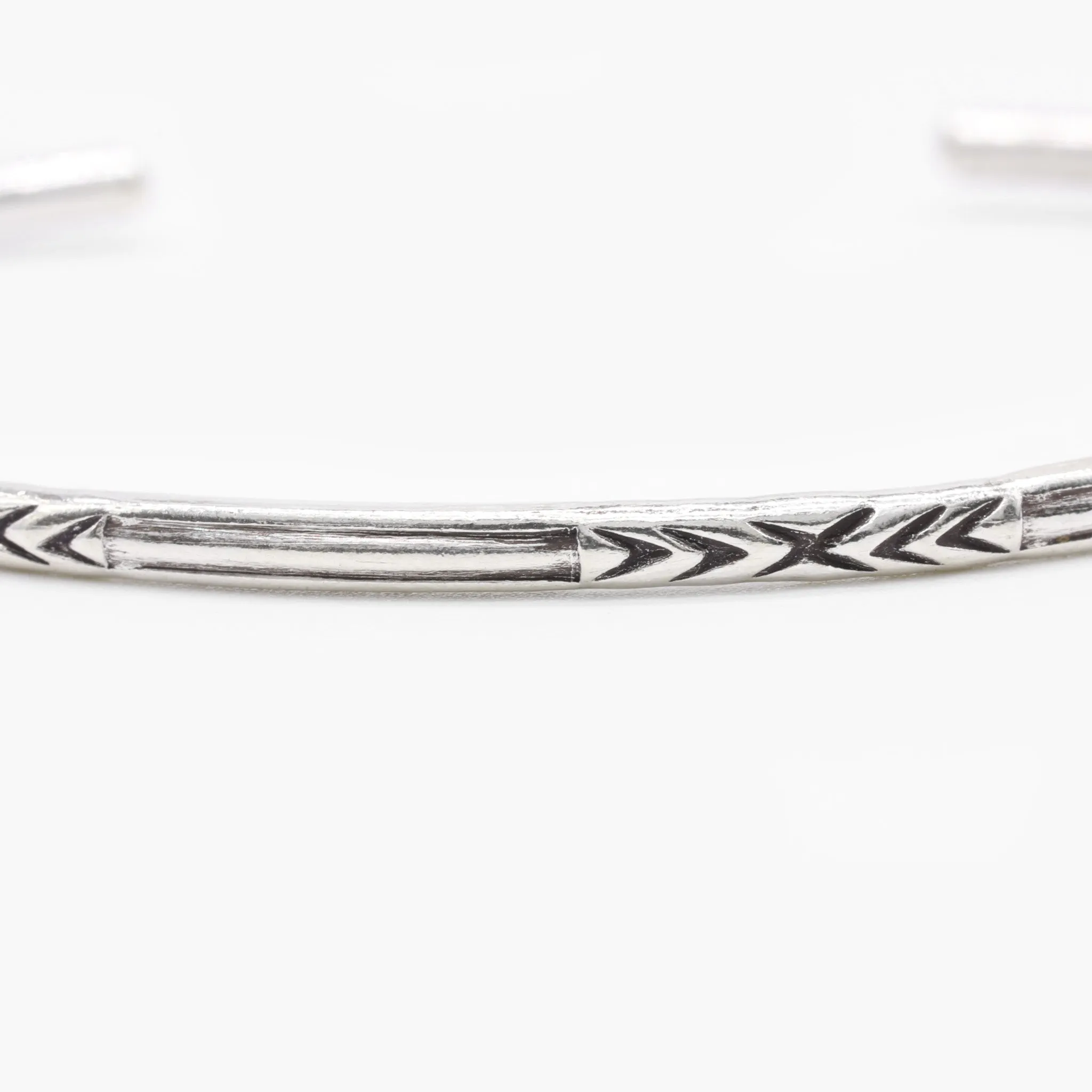 Tribal Sterling Silver Bangle