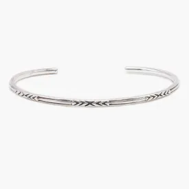 Tribal Sterling Silver Bangle