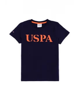 U.S. Polo Assn. Boys T-Shirt Round Neck Navy VR033 USTSB034