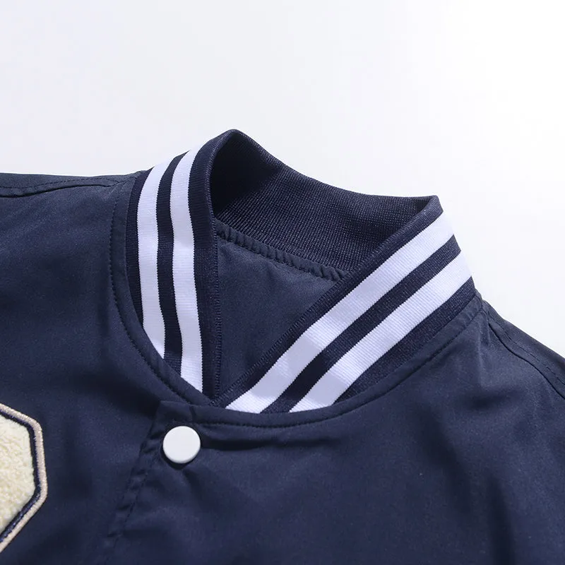 Victory League Varsity Patchwork Sports Jacket - Stylish & Comfortable Athletic Outerwear