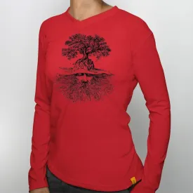 Women’s Long Sleeve V-Neck Sleeping Giant