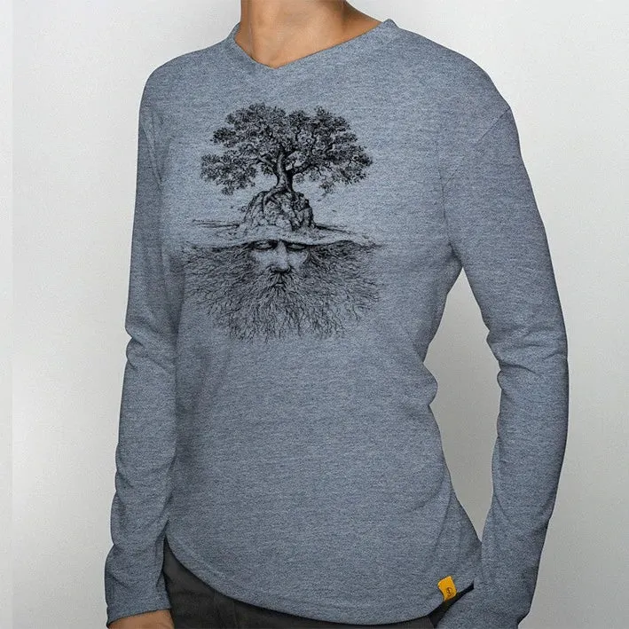 Women’s Long Sleeve V-Neck Sleeping Giant