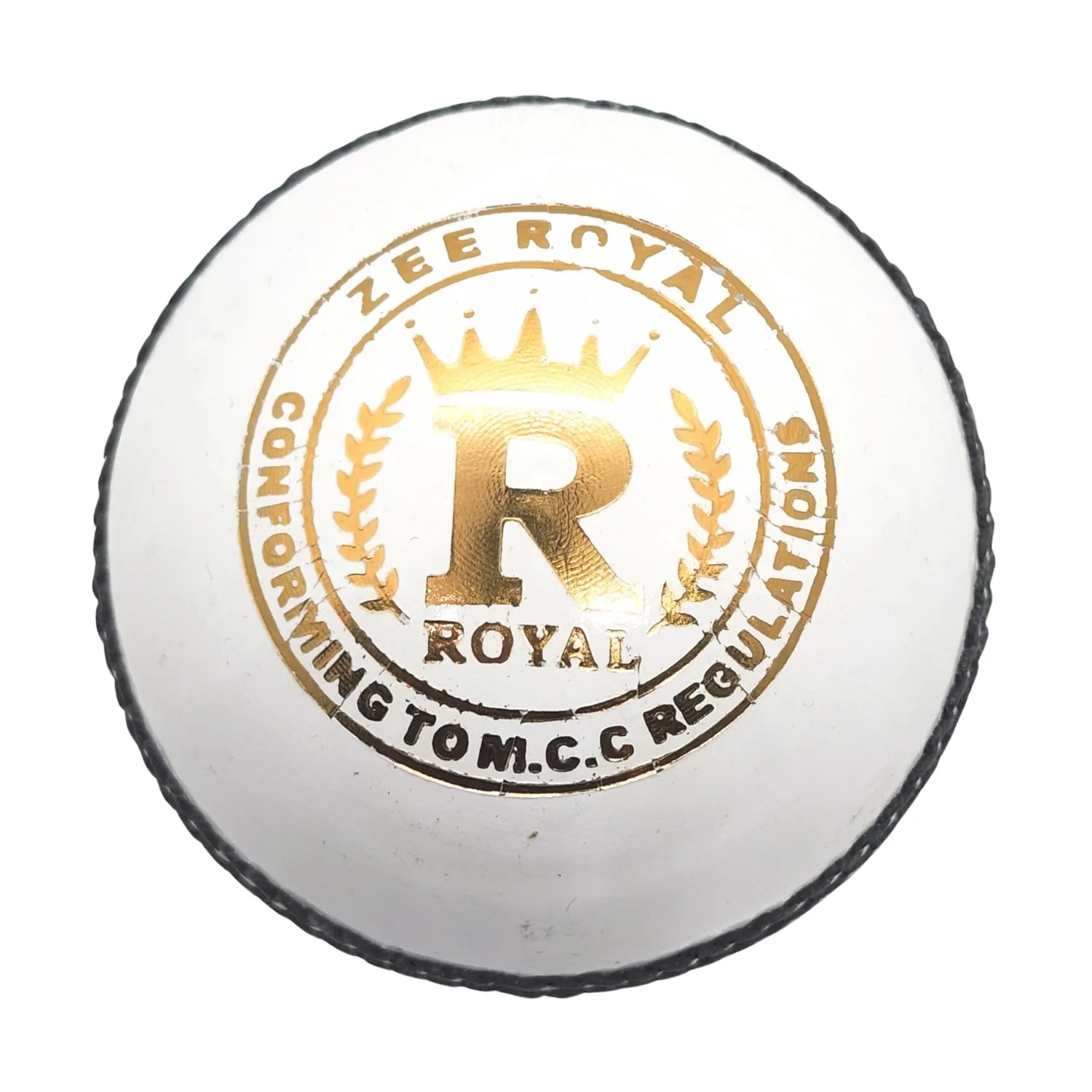 Zee Sports Cricket Ball Royal 7-Star White